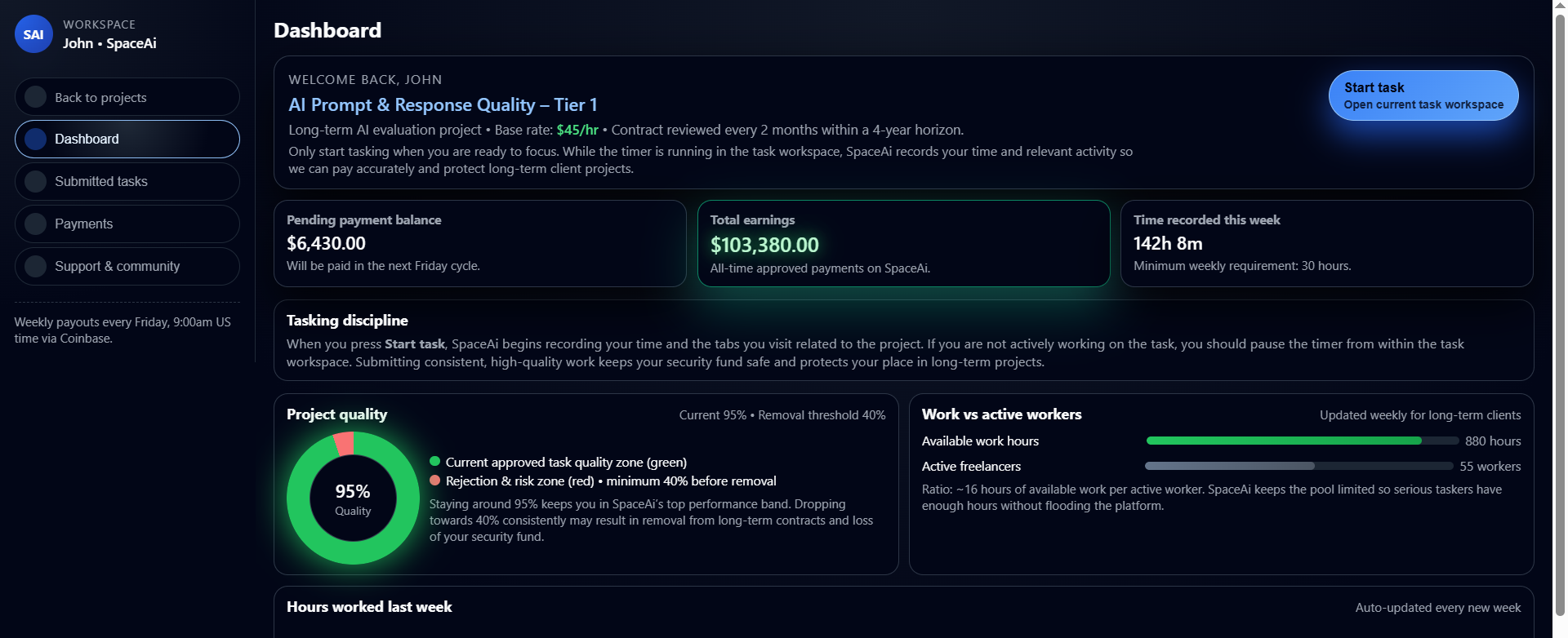 SpaceAi workspace preview